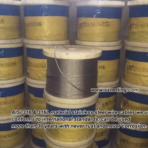 Stainless Steel Cable Mesh Material
